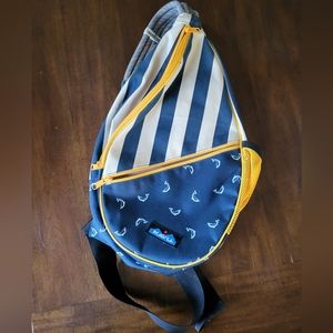 PM2 Kavu Paxton Pack Rope Canvas Sling Fly Fish Blue Ivory Stripe Bag Backpack